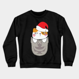 A Meowy Christmas Stocking Funny Cat Lover Christmas Gift Crewneck Sweatshirt